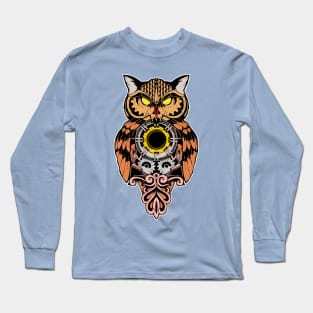 owl clock Long Sleeve T-Shirt